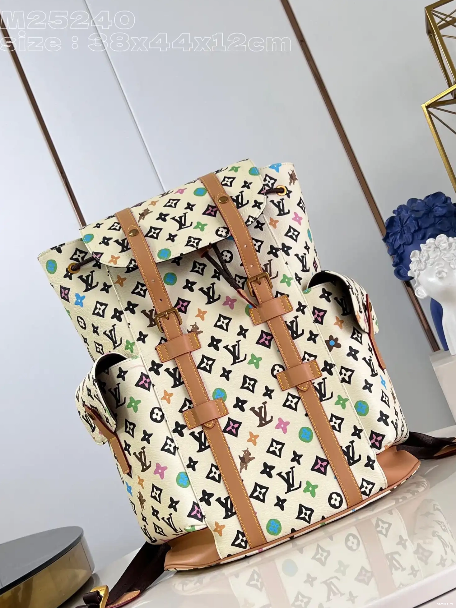 WIS Backpack Vuitton Louis MM-38*44*12.5CM Christopher 0501